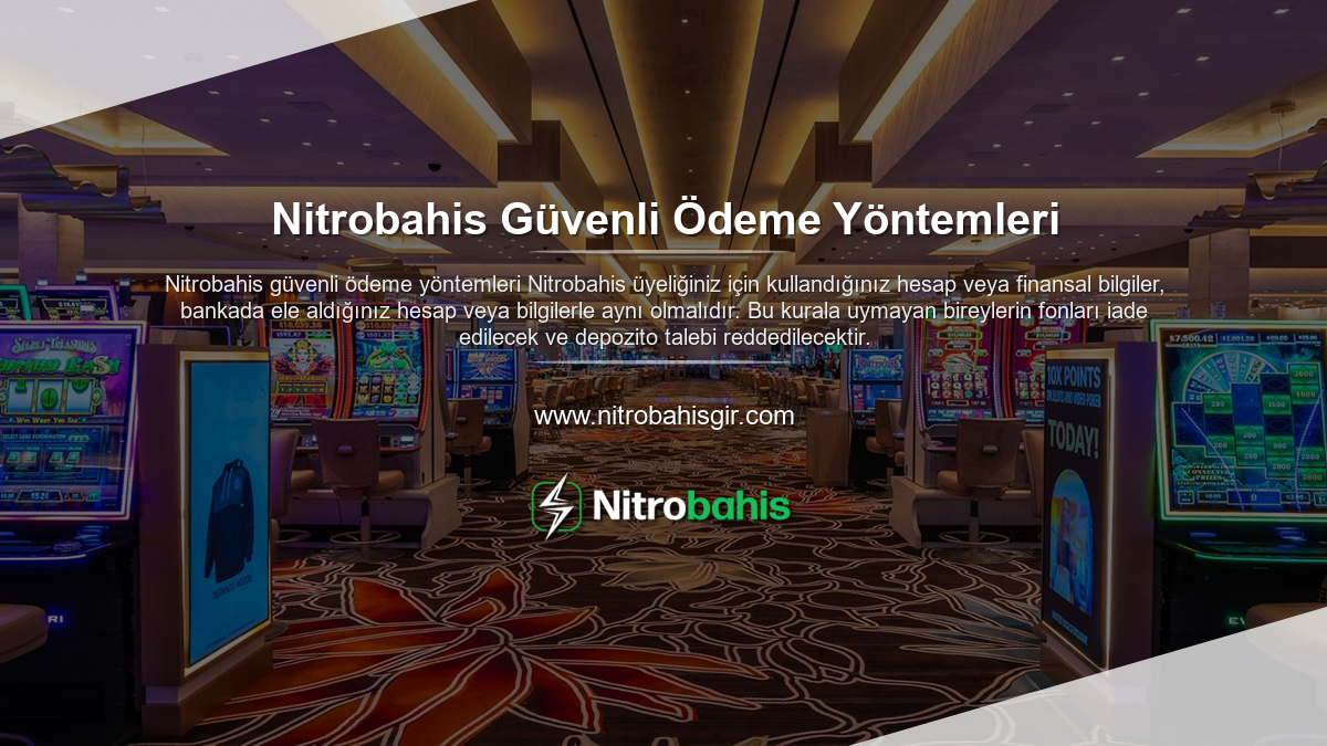 Nitrobahis Güvenli Ödeme Yöntemleri